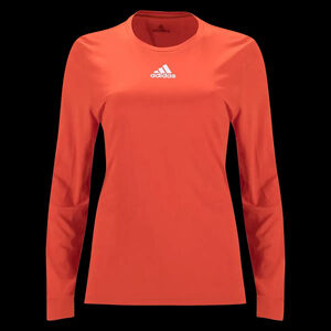 Adidas Women's Creator Long Sleeve T-Shirt-orange- (THIS SHIRT IS 3XL)